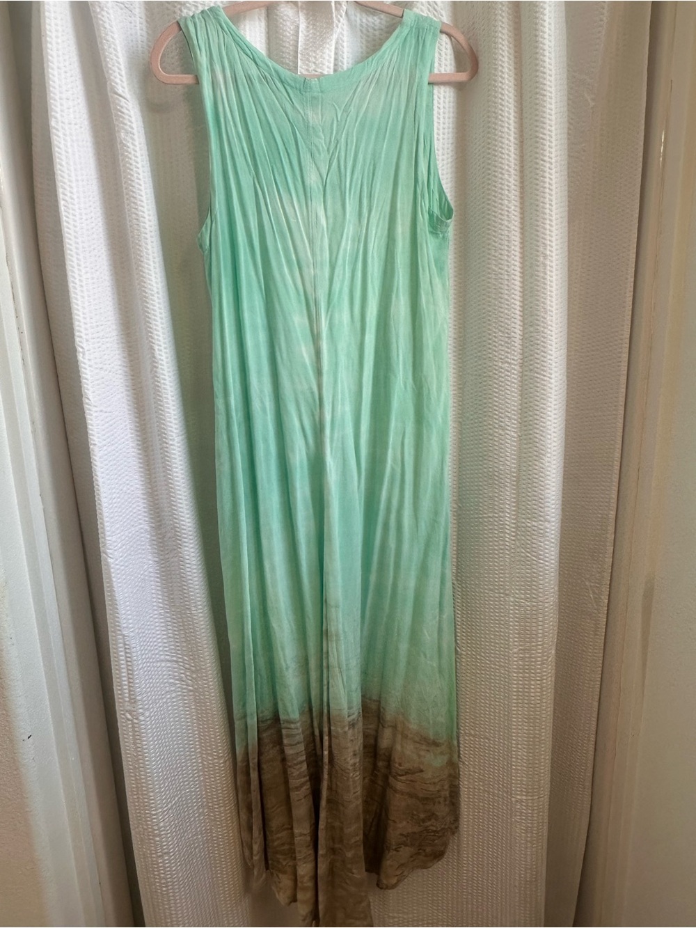 XCVI Mint-to-Brown Ombre V-Neck Maxi Dress - Picture 3 of 4